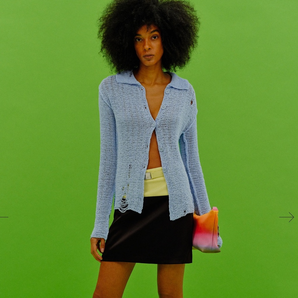 Source Unknown Crochet Open Knit Top - Picture 5 of 6